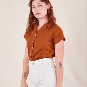 Big Bud Press PANTRY BUTTON-UP - Terracotta